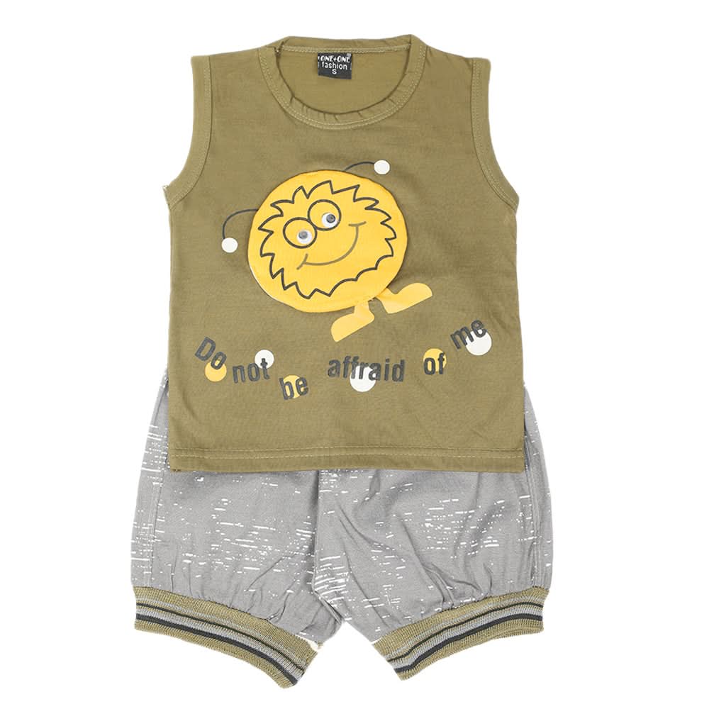 Boys Sando Suit - Olive Green, Boys Sets & Suits, Chase Value, Chase Value