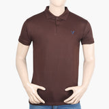 Men's Half Sleeves T-Shirt - Dark Brown, Men's T-Shirts & Polos, Chase Value, Chase Value