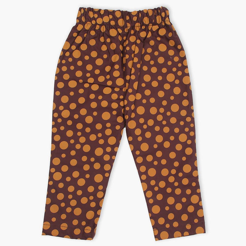 Girls Printed Pant - Dark Brown, Girls Pants & Capri, Chase Value, Chase Value