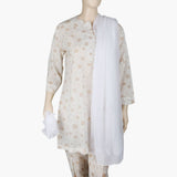 Women's Chiffon Dupatta - White, Women Dupatta, Chase Value, Chase Value