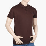 Men's Half Sleeves T-Shirt - Dark Brown, Men's T-Shirts & Polos, Chase Value, Chase Value