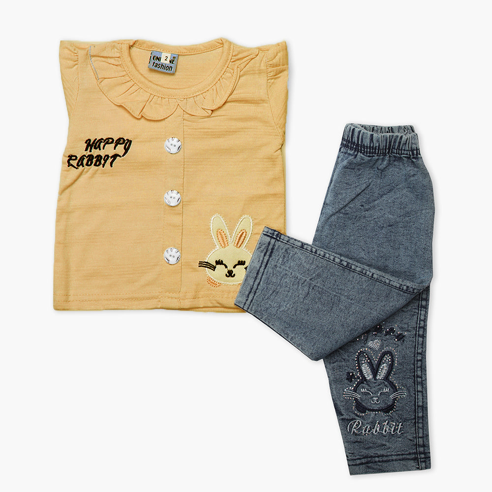 Newborn Girls Full Sleeves Suit - Pech, Newborn Girls Winterwear, Chase Value, Chase Value