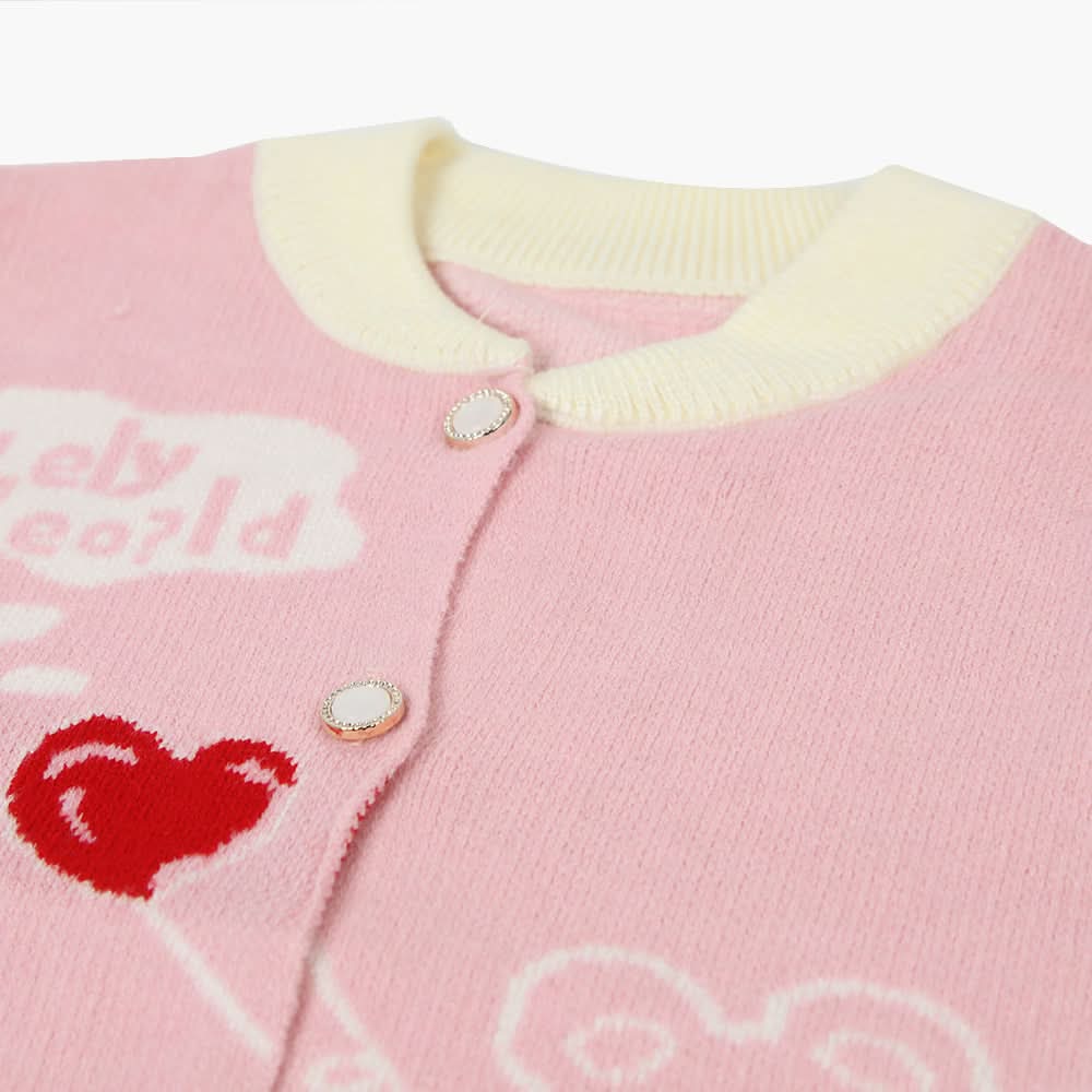Newborn Girls Sweater - Light Pink, Newborn Girls Winterwear, Chase Value, Chase Value