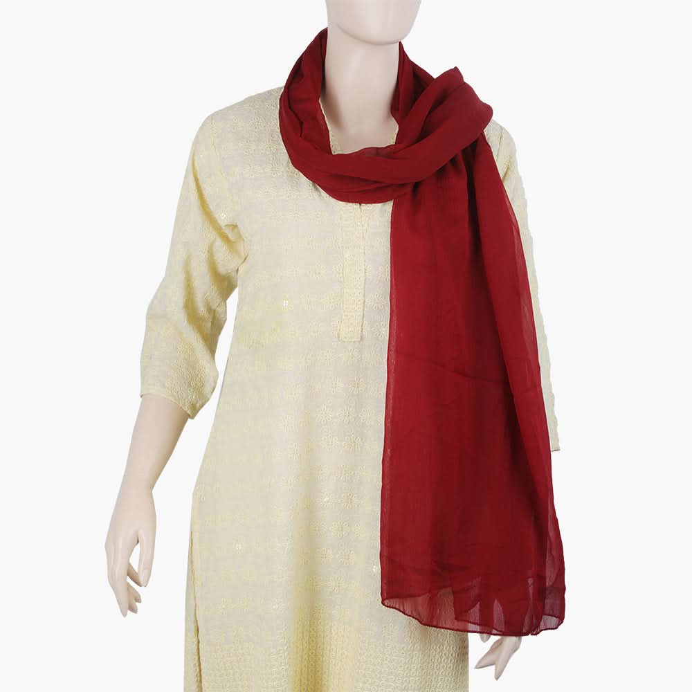 Women's Dupatta - Maroon, Women Dupatta, Chase Value, Chase Value