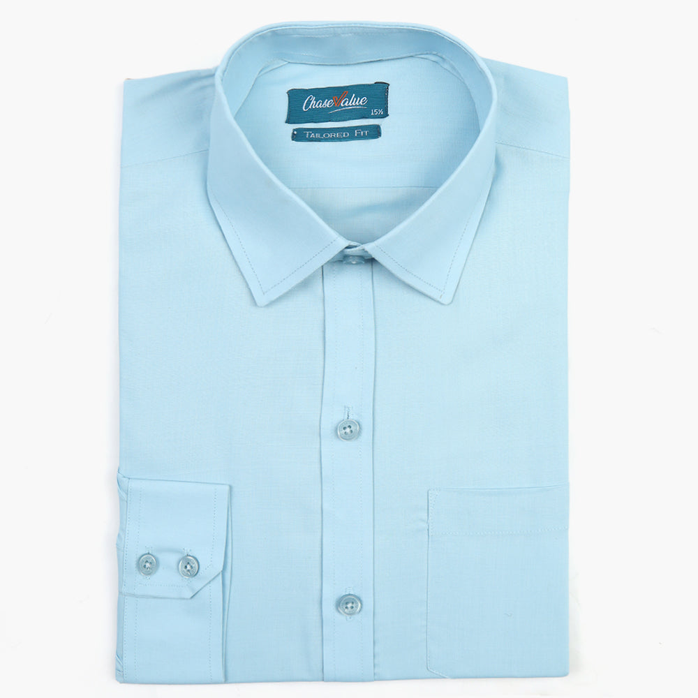 Men's Formal Shirt - Mid Blue, Men's Shirts, Chase Value, Chase Value