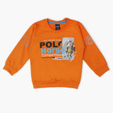 Boys Full Sleeves T-Shirt - Orange, Boys T-Shirts, Chase Value, Chase Value