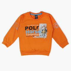 Boys Full Sleeves T-Shirt - Orange, Boys T-Shirts, Chase Value, Chase Value