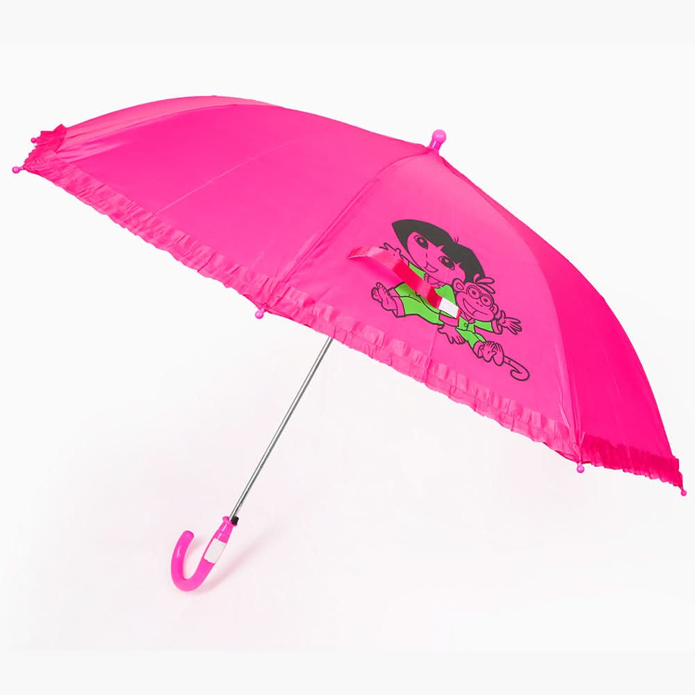 Kids Cartoon Umbrella - Pink, Umbrellas, Chase Value, Chase Value