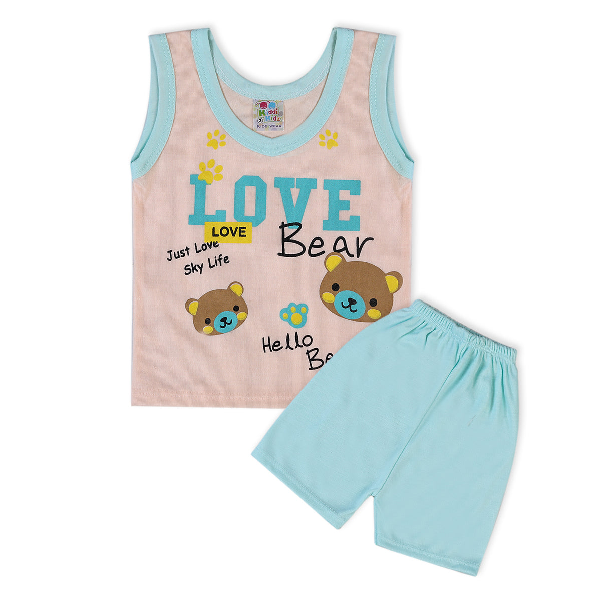Newborn Boys Sando Suit - Peach, Newborn Boys Sets & Suits, Chase Value, Chase Value