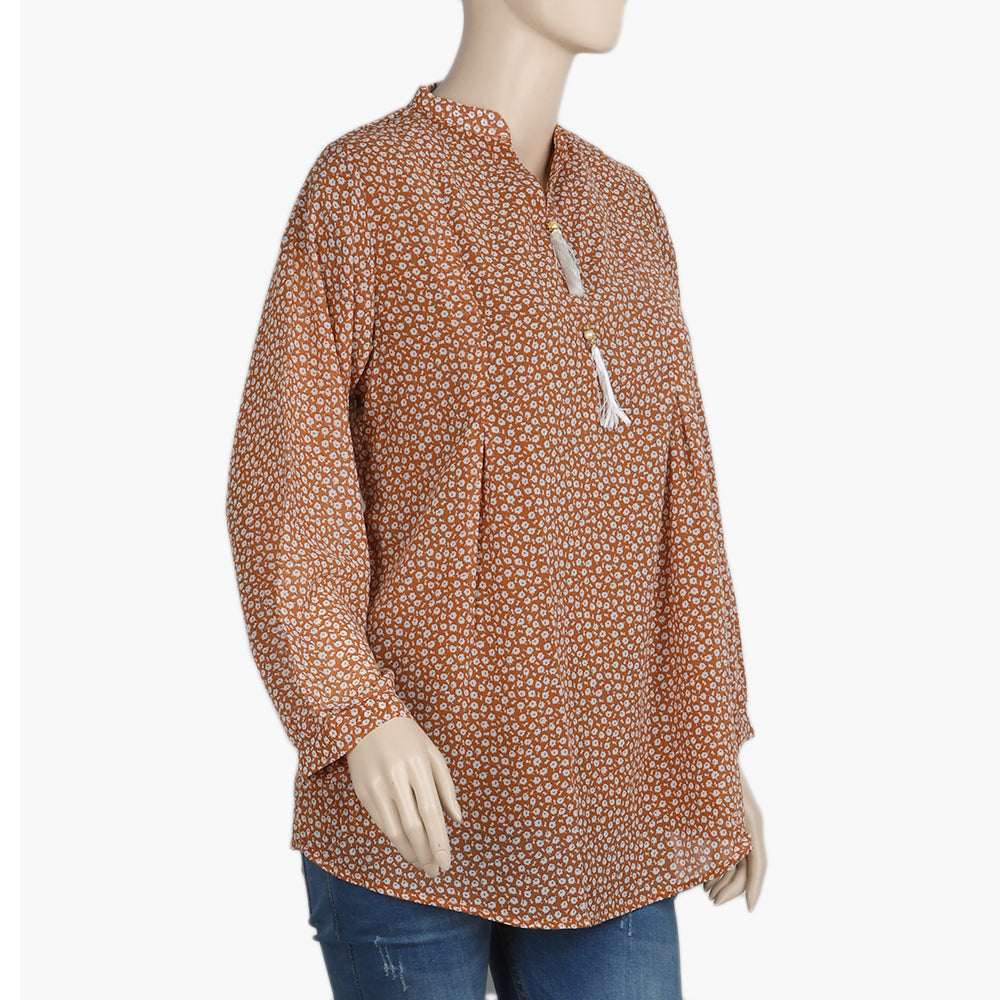 Women's Western Top - Brown, Women T-Shirts & Tops, Chase Value, Chase Value