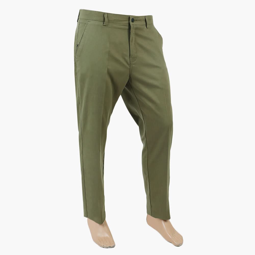 Men's Cotton Dress Pant - Olive Green, Men's Formal Pants, Chase Value, Chase Value