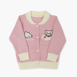 Newborn Girls Sweater - Tea Pink, Newborn Girls Winterwear, Chase Value, Chase Value