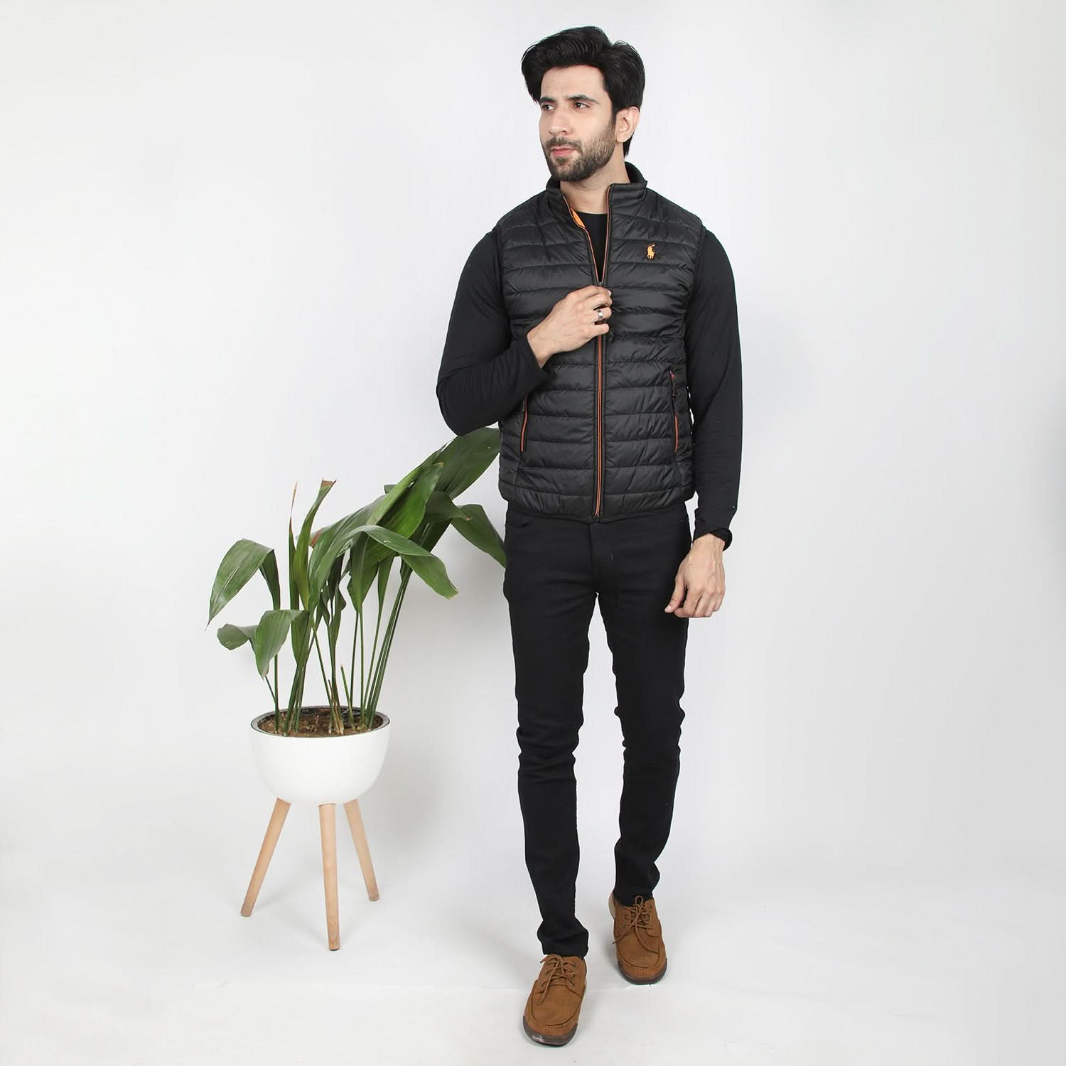 Men's Sleeveless Jacket - Black, Men's Jackets & Hoodies, Chase Value, Chase Value
