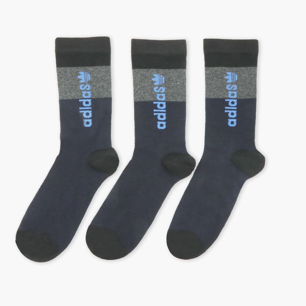 Men's Lycra Sock Pack of 3 - Navy Blue, Men's Socks, Chase Value, Chase Value