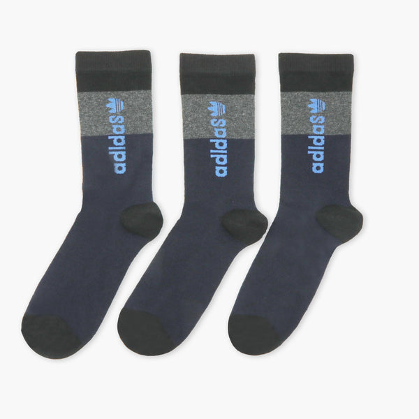 Men's Lycra Sock Pack of 3 - Navy Blue