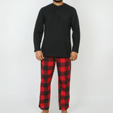 Men's Full Sleeves Night Suit - Black, Men's Nightwear, Chase Value, Chase Value