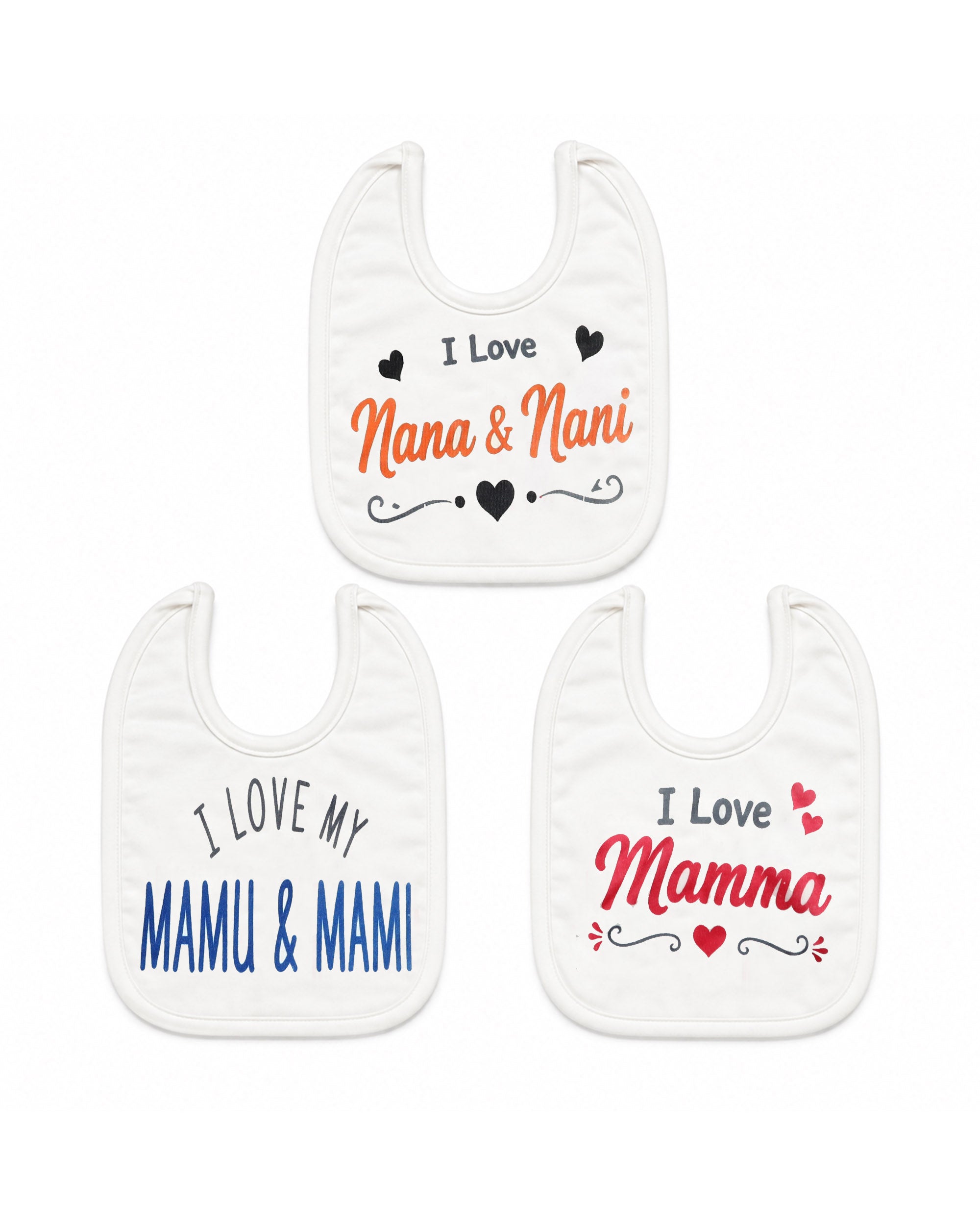 Valuables Newborn Baby Bibs - Large