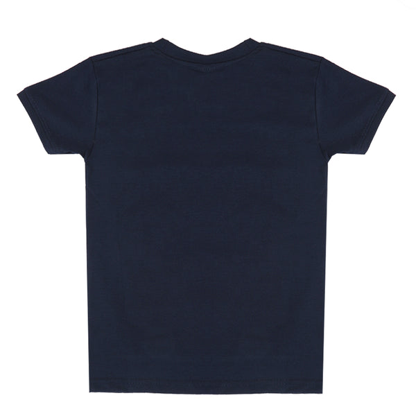 Boys Half Sleeves T-Shirt - Navy Blue, Boys T-Shirts, Chase Value, Chase Value
