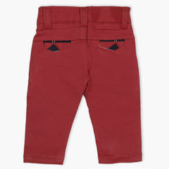 Newborn Boys Cotton Pant - Dark Pink, Newborn Boys Shorts & Pants, Chase Value, Chase Value
