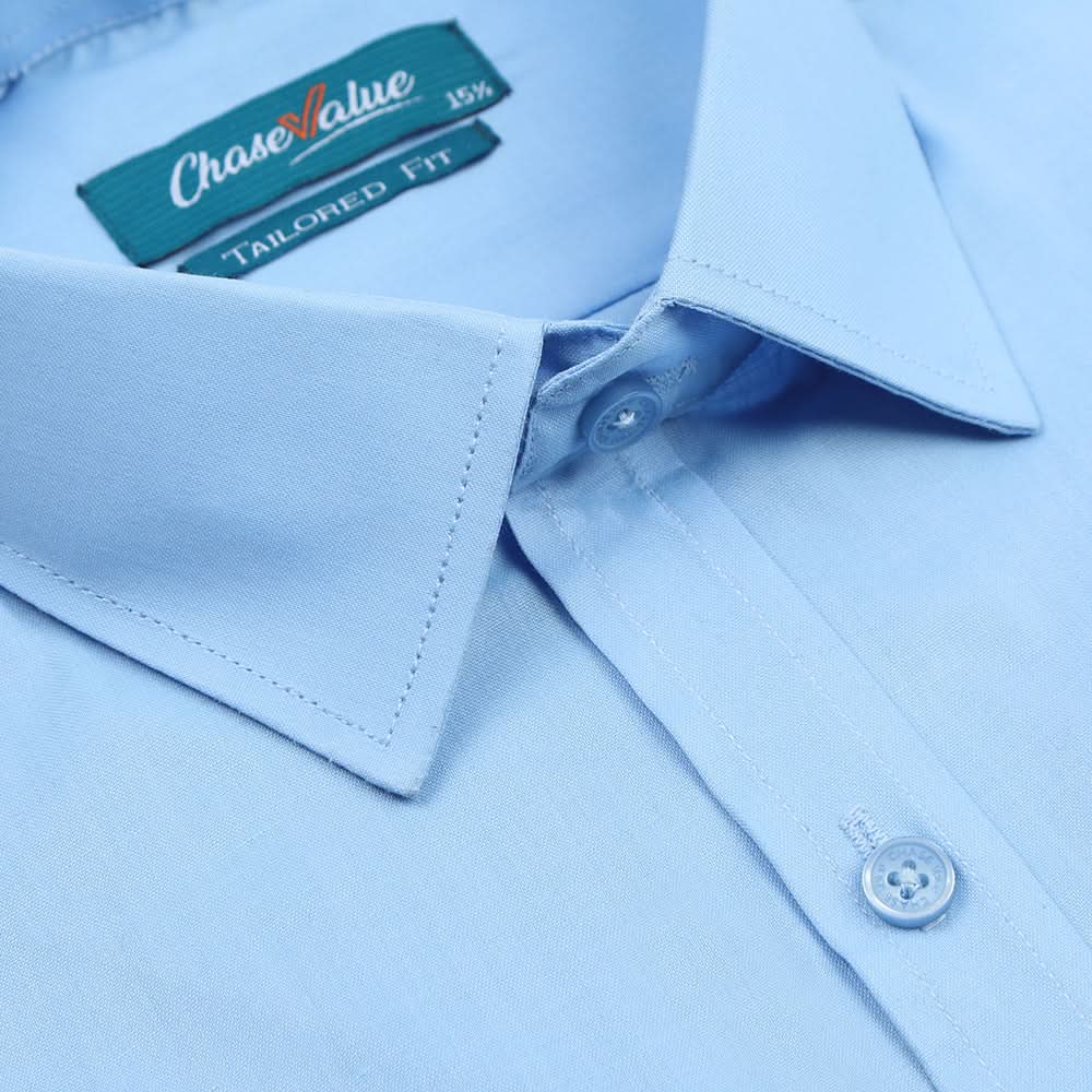Men's Formal Shirt - Sky Blue, Men's Shirts, Chase Value, Chase Value