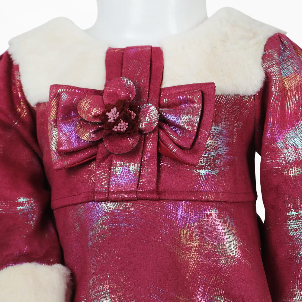 Girls Frock - Maroon, Girls Frocks, Chase Value, Chase Value