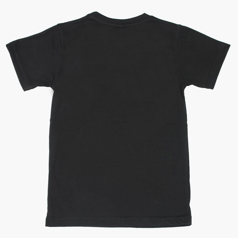 Boys Half Sleeves T-Shirt - Black, Boys T-Shirts, Chase Value, Chase Value