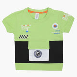 Boys Half Sleeves T-Shirt - Light Green, Boys T-Shirts, Chase Value, Chase Value