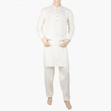 Eminent Men's Trim Fit Kurta Pajama Suit - Cream, Men's Shalwar Kameez, Eminent, Chase Value