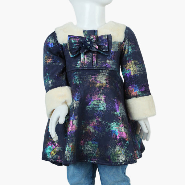 Girls Frock - Multi Color