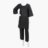 Women's Embroidered 2Pcs Suit - Black, Women Shalwar Suits, Chase Value, Chase Value