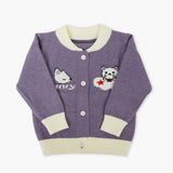Newborn Girls Sweater - Purple, Newborn Girls Winterwear, Chase Value, Chase Value