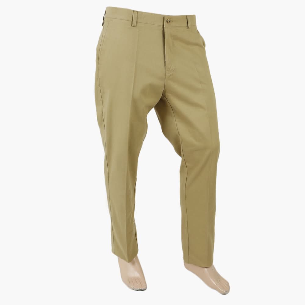 Men's Cotton Dress Pant - Khaki, Men's Formal Pants, Chase Value, Chase Value
