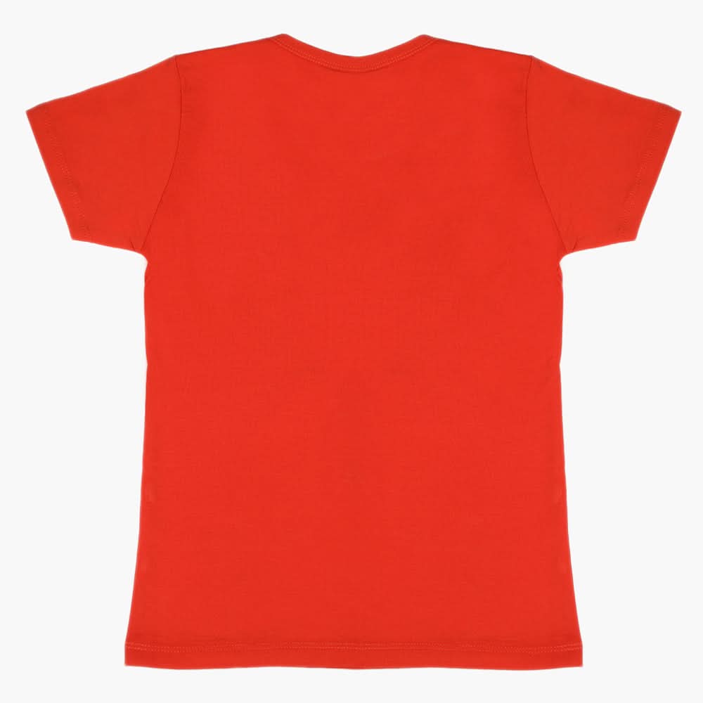 Boys Half Sleeves T-Shirt - Red, Boys T-Shirts, Chase Value, Chase Value