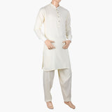 Eminent Men's Trim Fit Kurta Pajama Suit - Cream, Men's Shalwar Kameez, Eminent, Chase Value