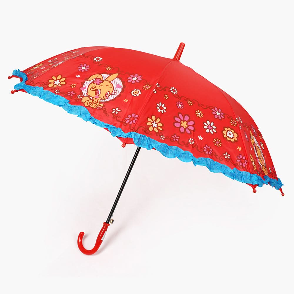 Kids Cartoon Umbrella - Red, Umbrellas, Chase Value, Chase Value