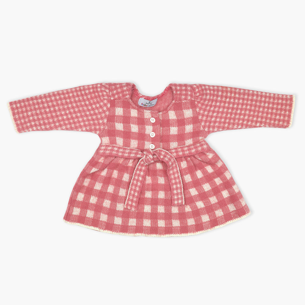 Newborn Girls Sweater - Tea Pink, Newborn Girls Winterwear, Chase Value, Chase Value