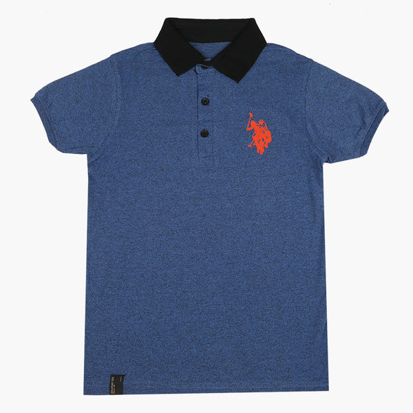 Boys Half Sleeves Polo T-Shirt - Royal Blue, Boys T-Shirts, Chase Value, Chase Value