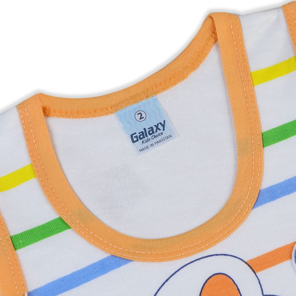 Newborn Boys Sando Suit - Orange, Newborn Boys Sets & Suits, Chase Value, Chase Value