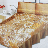 Printed Cotton Frill Double Bed Sheet - B, Double Size Bed Sheet, Chase Value, Chase Value