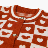 Newborn Girls Sweater - Brown, Newborn Girls Winterwear, Chase Value, Chase Value