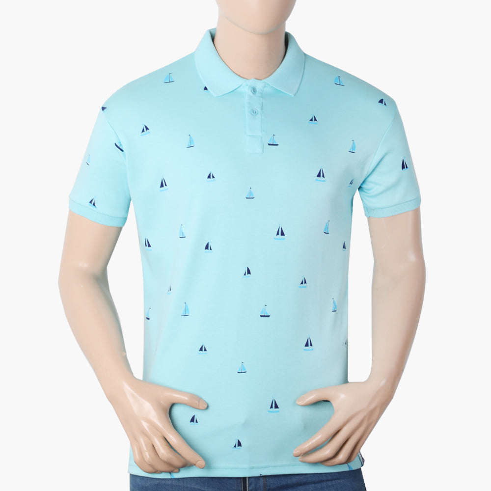 Eminent Men's Half Sleeves Polo T-Shirt - Sky Blue, Men's T-Shirts & Polos, Eminent, Chase Value