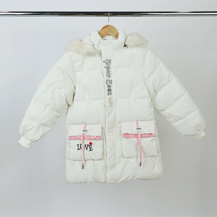 Girls Jacket - Off White, Girls Jackets, Chase Value, Chase Value