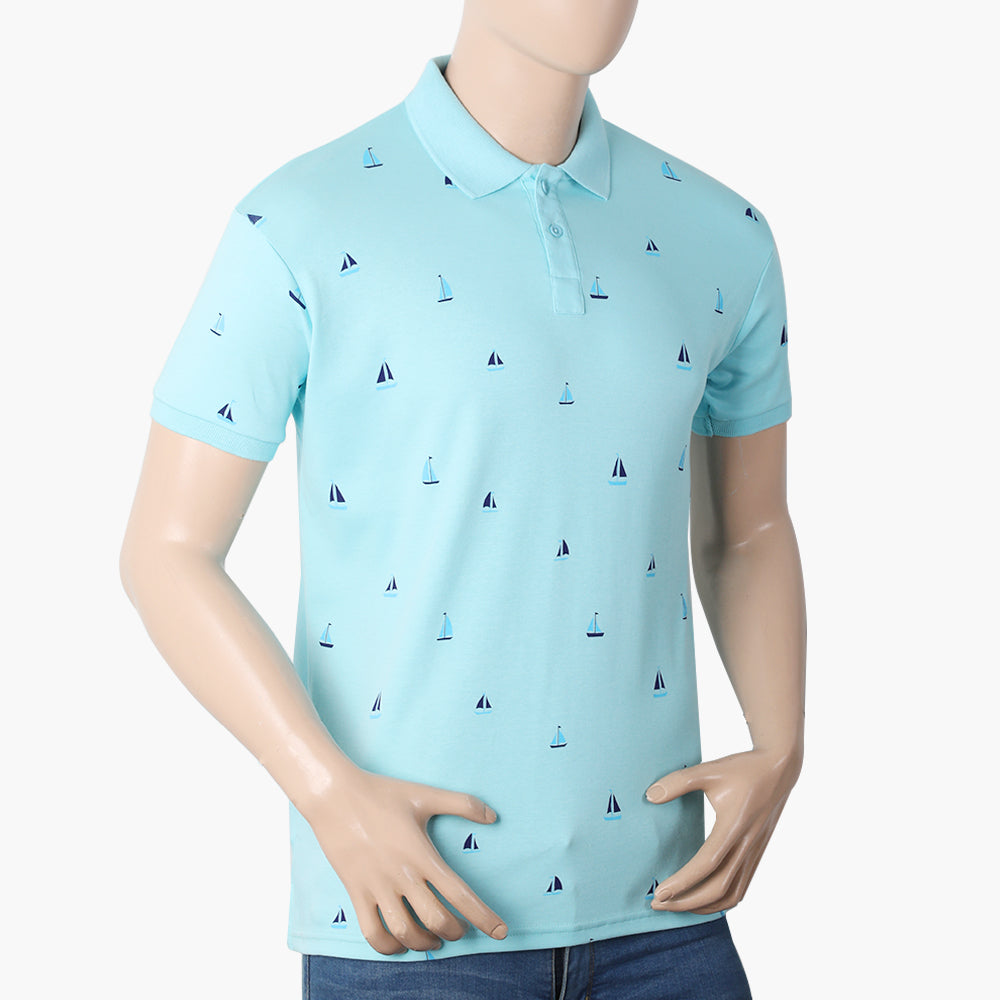 Eminent Men's Half Sleeves Polo T-Shirt - Sky Blue, Men's T-Shirts & Polos, Eminent, Chase Value