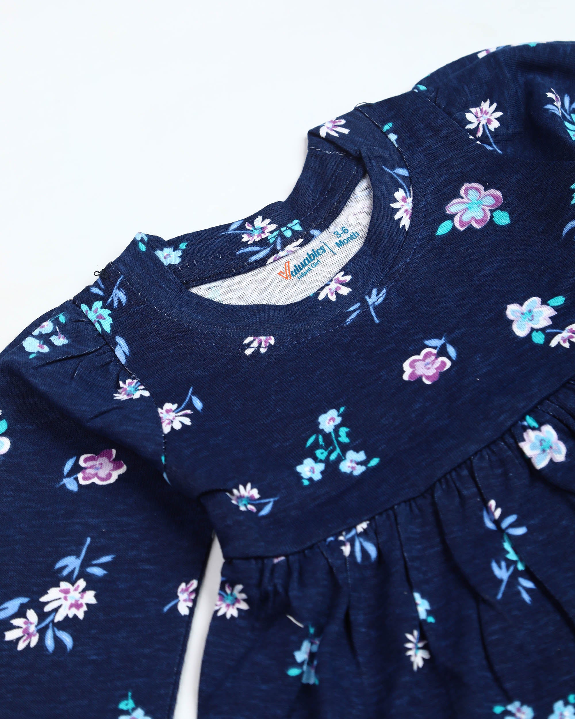 Valuables Newborn Girls Printed Frock