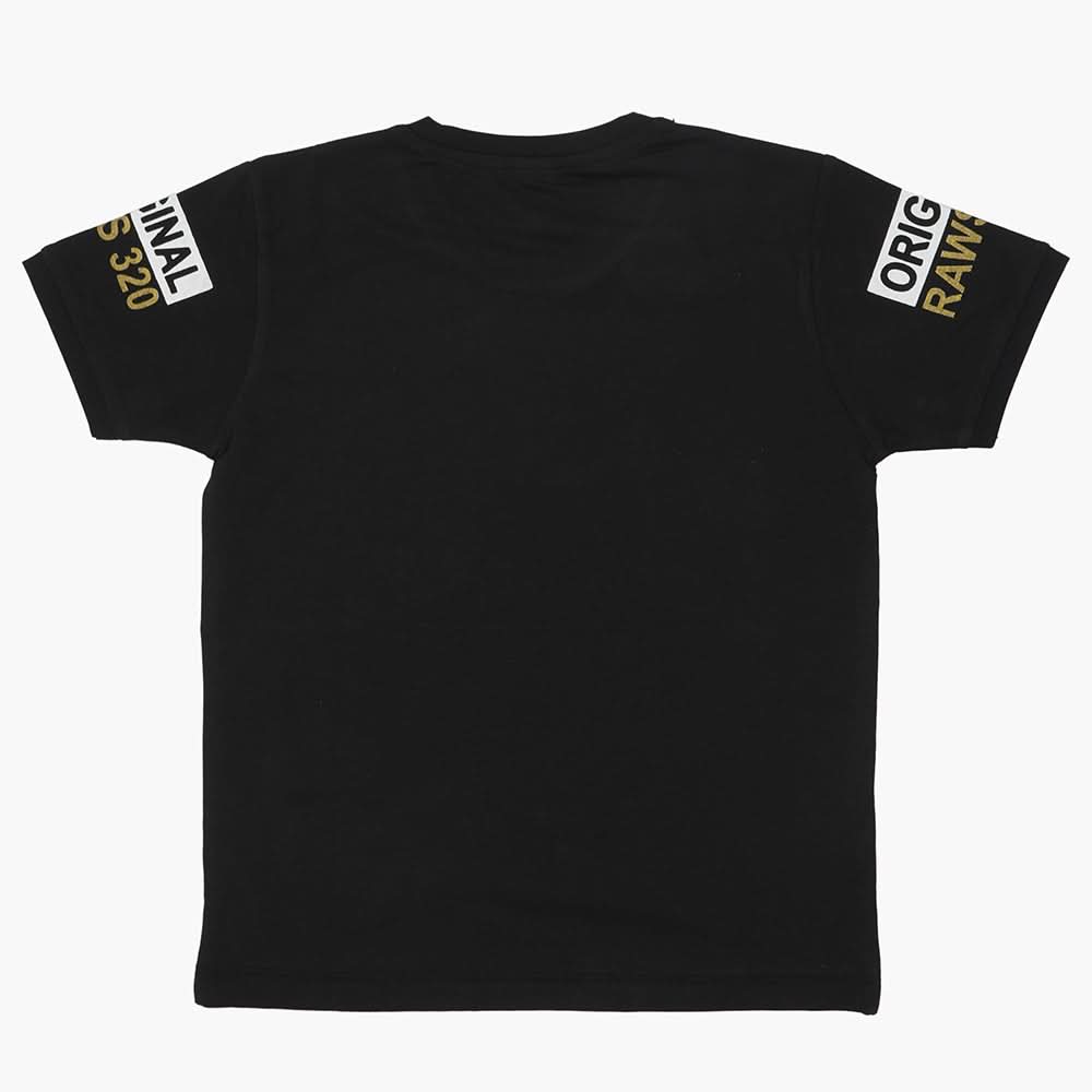 Boys Half Sleeves T-Shirt - Black, Boys T-Shirts, Chase Value, Chase Value