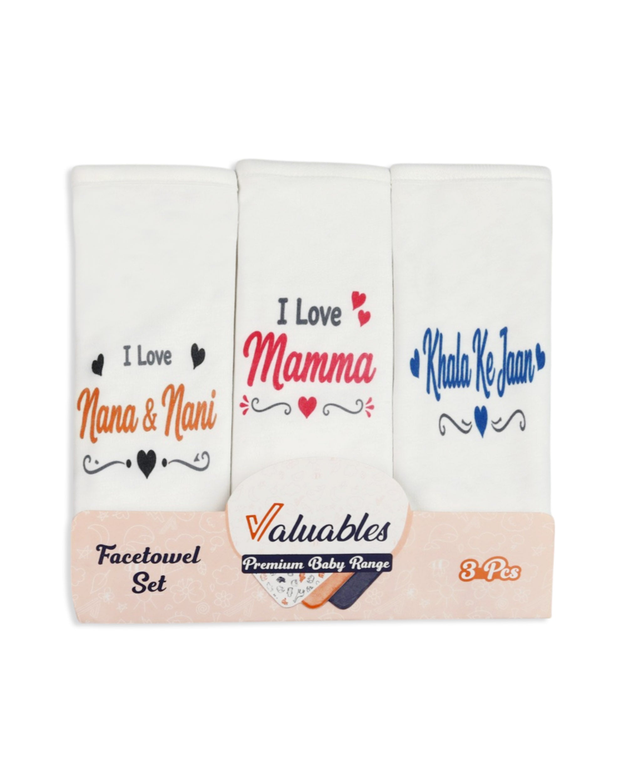 Valuables Newborn Baby Face Towel