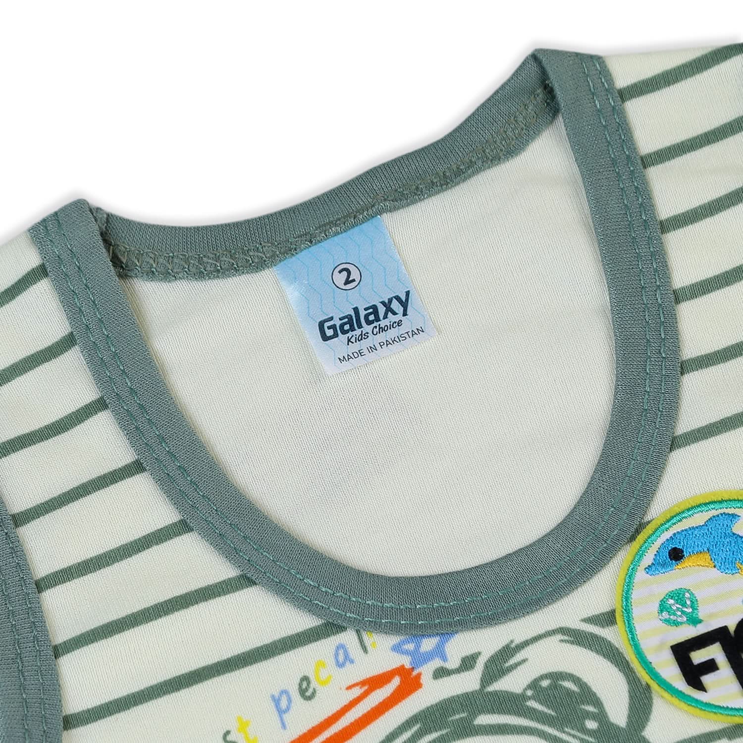 Newborn Boys Sando Suit - Steel Green, Newborn Boys Sets & Suits, Chase Value, Chase Value