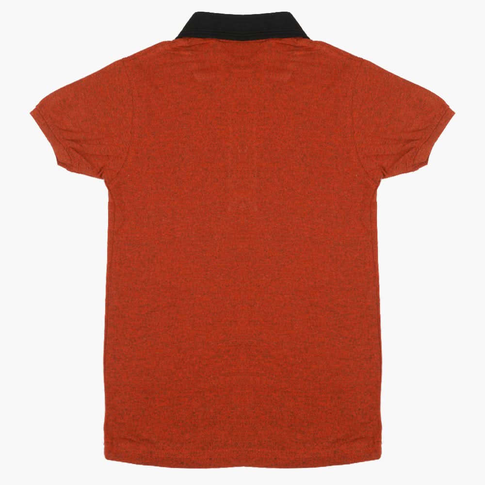 Boys Half Sleeves Polo T-Shirt - Rust, Boys T-Shirts, Chase Value, Chase Value