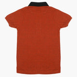 Boys Half Sleeves Polo T-Shirt - Rust, Boys T-Shirts, Chase Value, Chase Value
