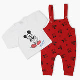 Newborn Girls Full Sleeves  Romper 2Pcs - Red, Newborn Girls Winterwear, Chase Value, Chase Value